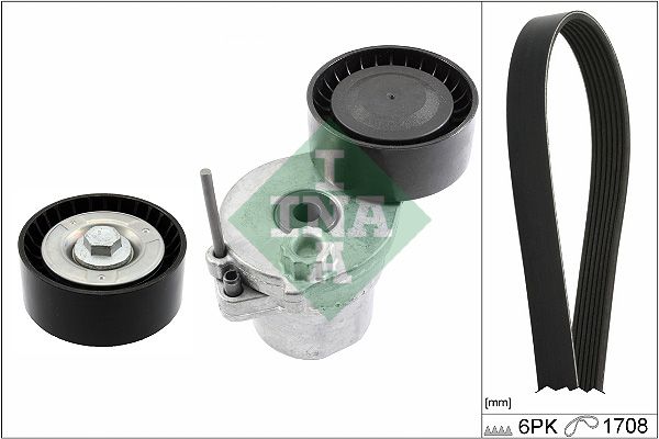 SCHAEFFLER INA 529 0362 10 V-ribbed belt set
