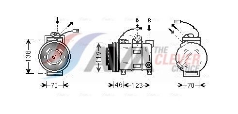 AVA CLEVER CHOICE AIAK015 Compressor, air conditioning