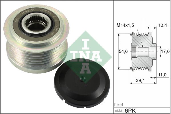 SCHAEFFLER INA 535 0311 10 Alternator freewheel clutch