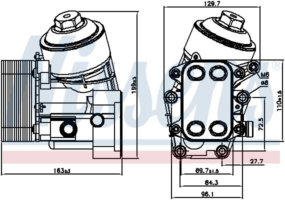 Oil Cooler, engine oil-4