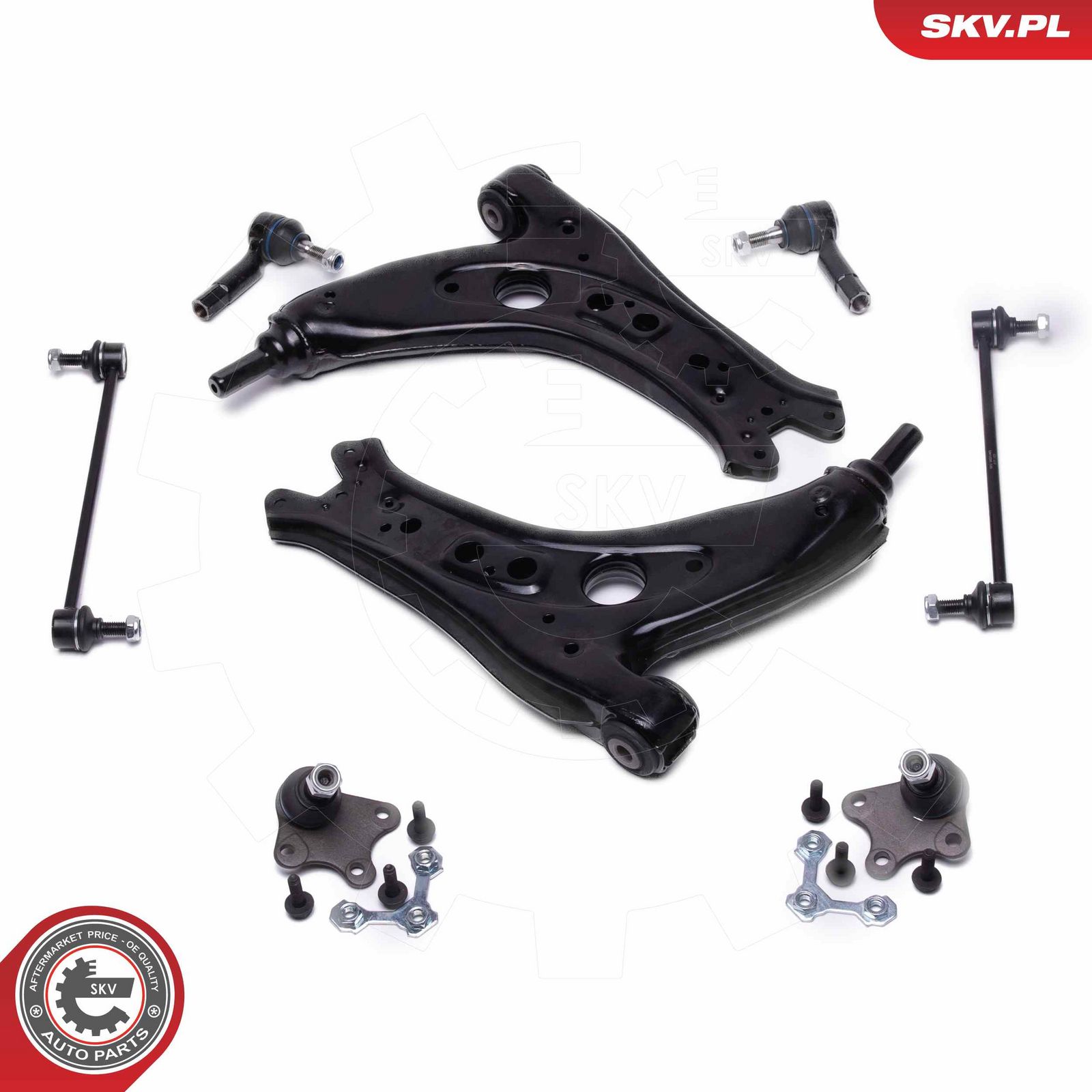Control/Trailing Arm Kit, wheel suspension