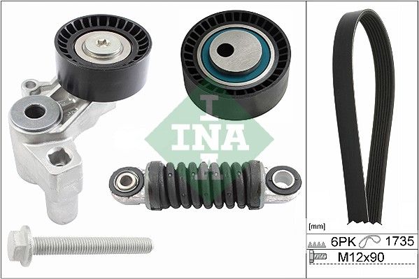 SCHAEFFLER INA 529 0097 10 V-ribbed belt set