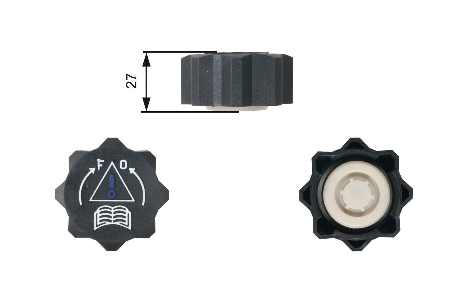 GATES RC218 Cap, coolant tank