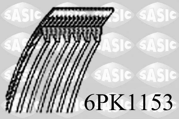 SASIC 6PK1153 V-ribbed belt