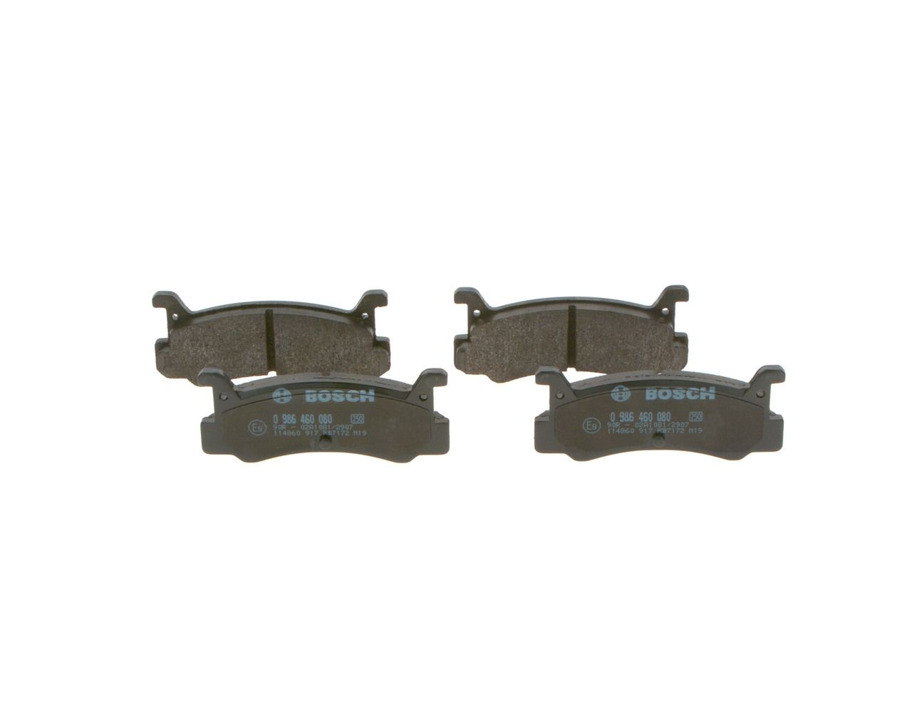 BOSCH 0 986 460 080 Brake pad set, disc brake