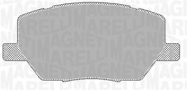 MAGNETI MARELLI 363916060793 Brake pad set, disc brake