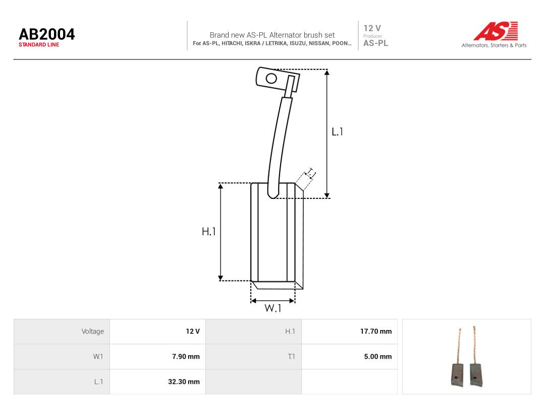 Carbon Brush, alternator-1