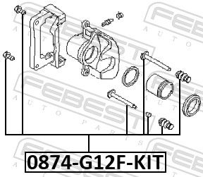 Guide Bolt, brake caliper-1