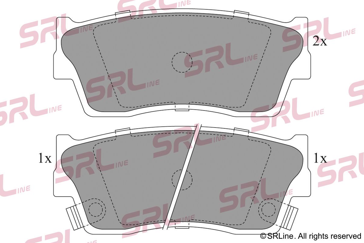 SRLINE S70-0476 Brake pad set, disc brake