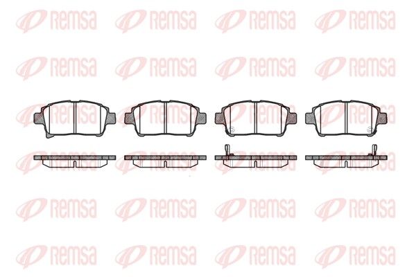 REMSA 0971.02 Brake pad set, disc brake