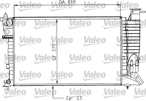 VALEO 730927 Radiator, engine cooling