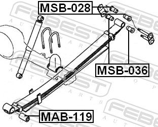 Bushing, leaf spring-1