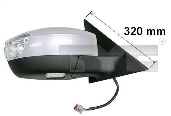 TYC 310-0125 Exterior mirror