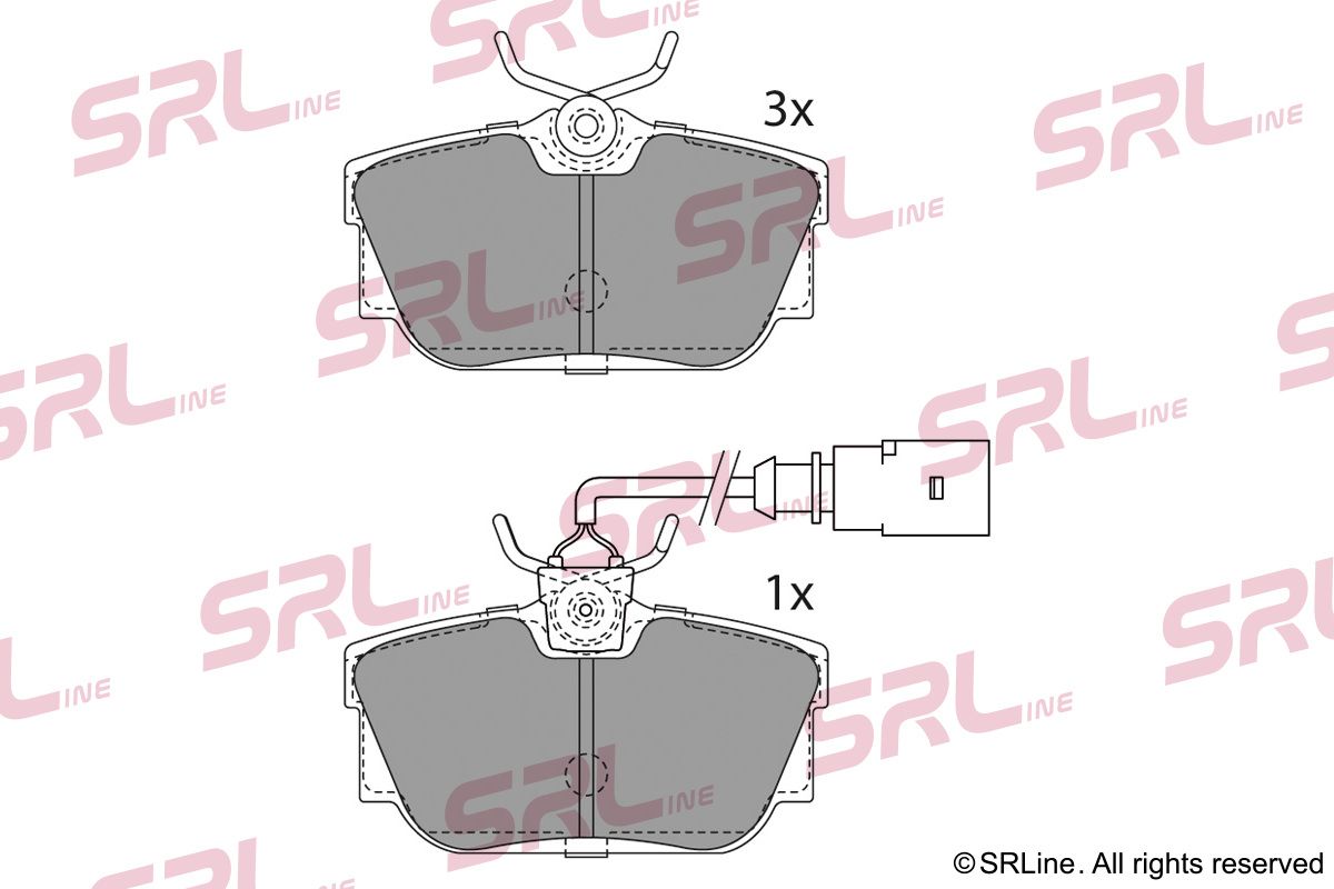 SRLINE S70-1164 Brake pad set, disc brake