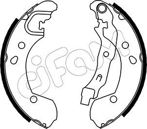 CIFAM 153-290 Brake shoe set