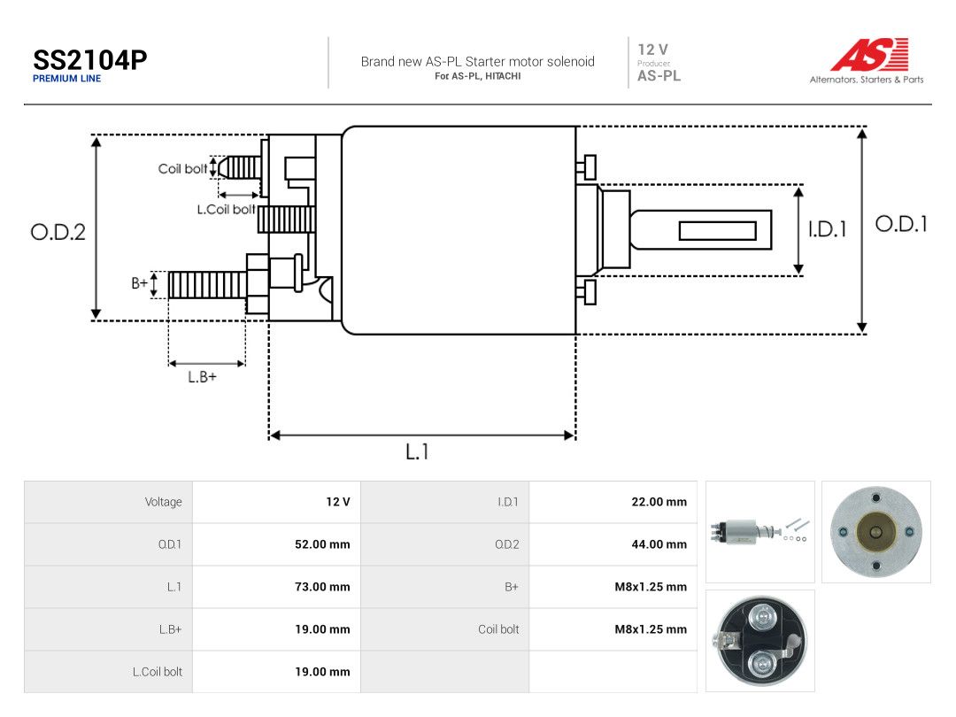 Solenoid Switch, starter-3