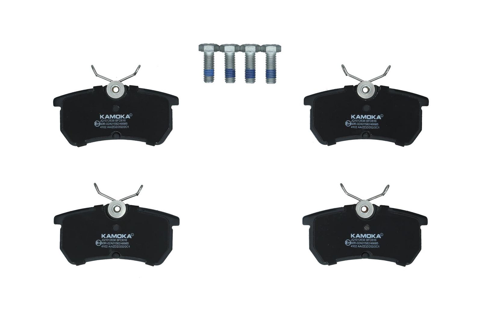 KAMOKA JQ1012638 Stabdžių trinkelių rinkinys, diskinis stabdys