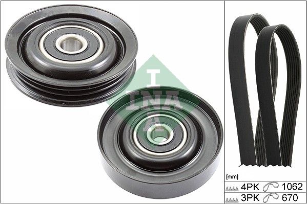 SCHAEFFLER INA 529 0229 10 V-ribbed belt set
