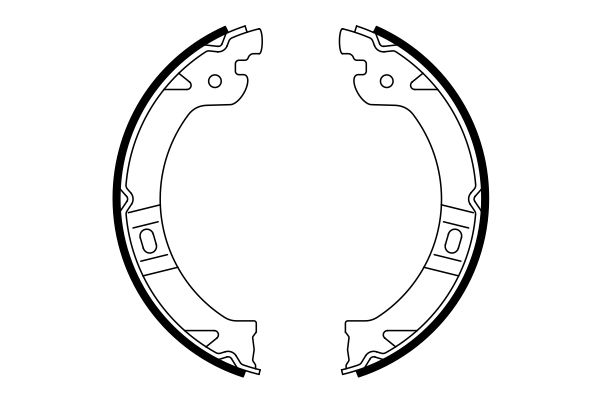 Brake Shoe Set, parking brake-4