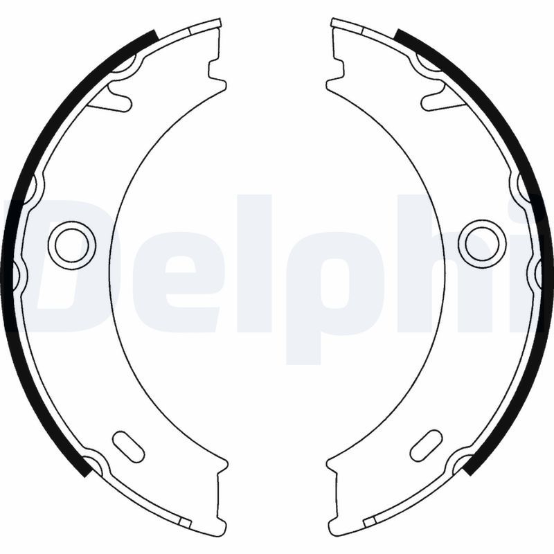DELPHI LS1917 Brake shoe set, parking brake