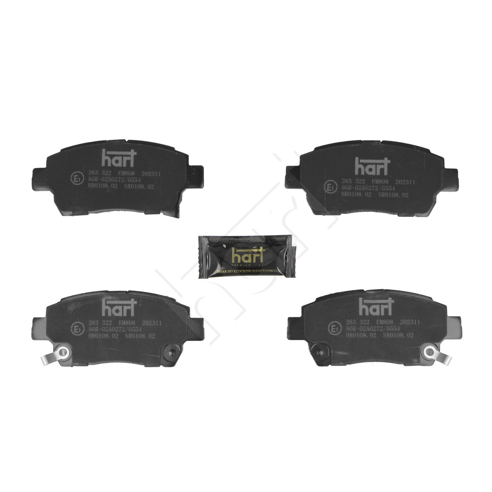 HART 263 322 Brake pad set, disc brake
