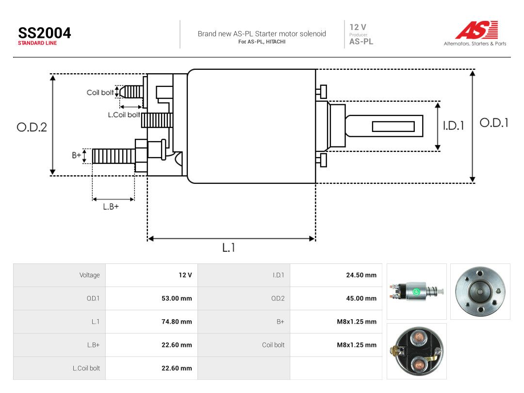 Solenoid Switch, starter-3