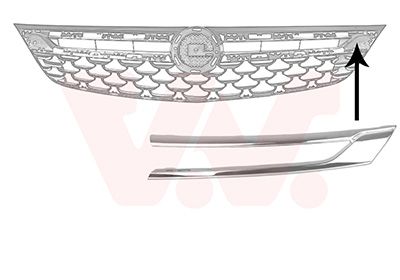 VAN WEZEL 3810511 Trim/protection strip, radiator grille