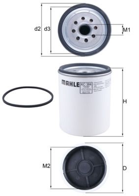 KNECHT KC 384D Fuel filter