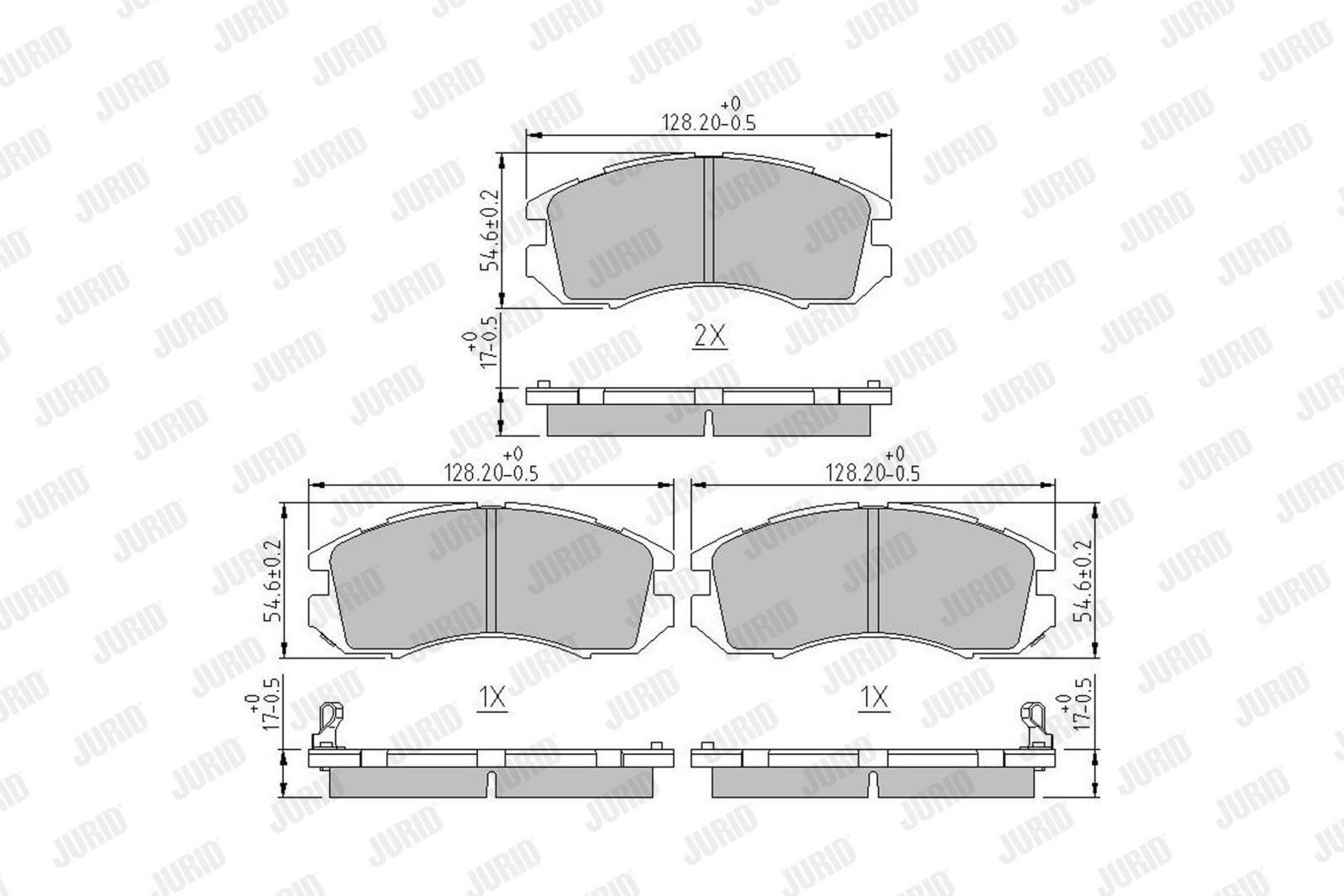 Brake Pad Set, disc brake-1