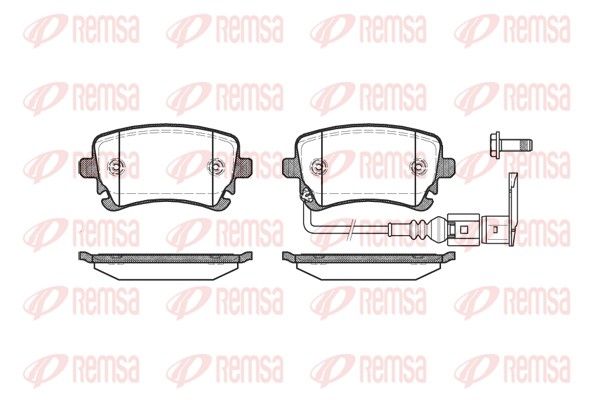 REMSA 0897.11 Brake pad set, disc brake