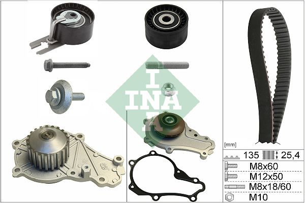 SCHAEFFLER INA 530 0369 30 Water pump & timing belt kit