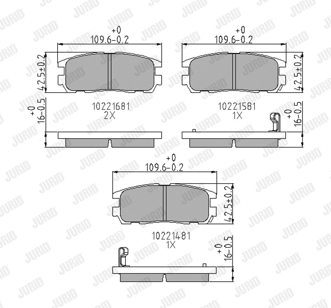 Brake Pad Set, disc brake-1