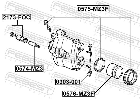 Spring, disc brake pad-1
