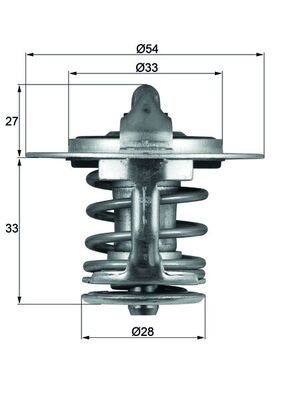MAHLE TX 84 77 Thermostat, coolant