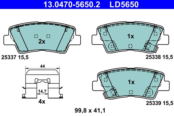Brake Pad Set, disc brake