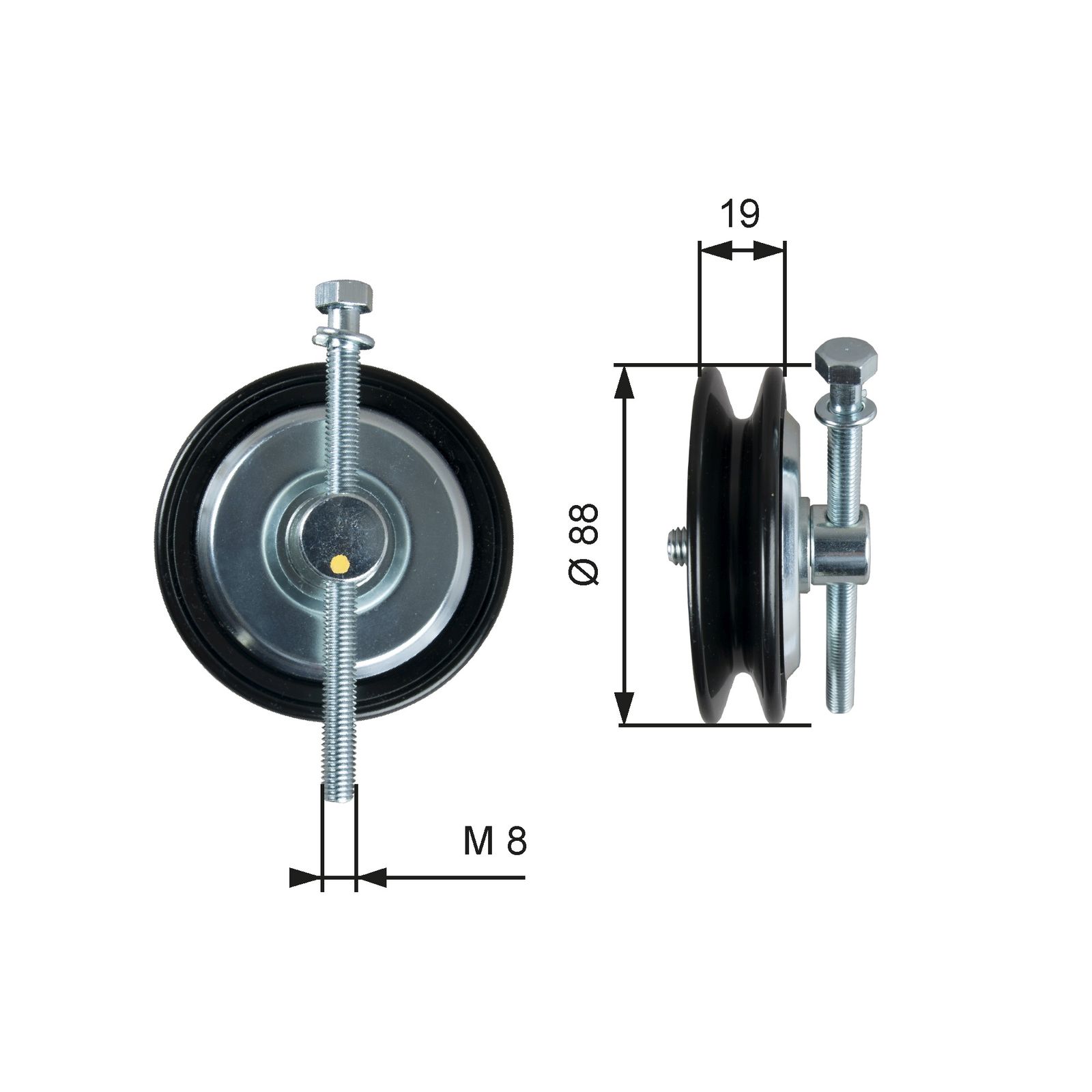 GATES T39361 Tensioner pulley, v-belt