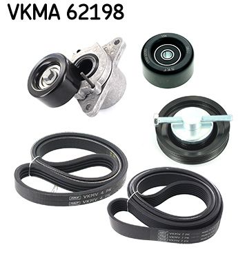 SKF VERTEVO VKMA 62198 V-ribbed belt set