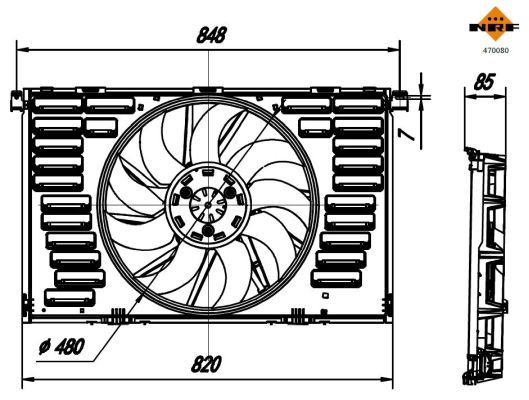 Fan, engine cooling-6