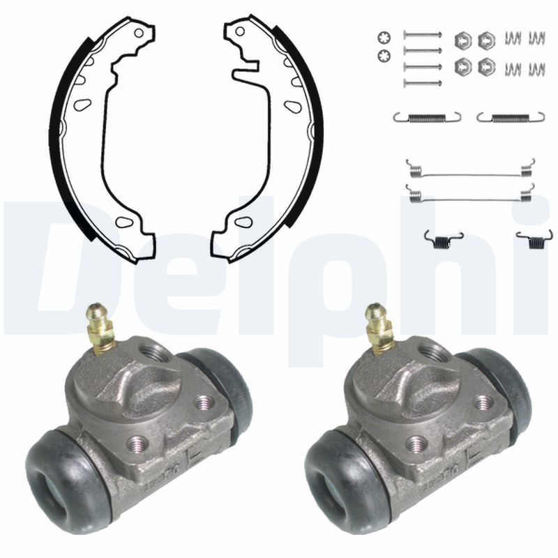 DELPHI KP766 Brake shoe set
