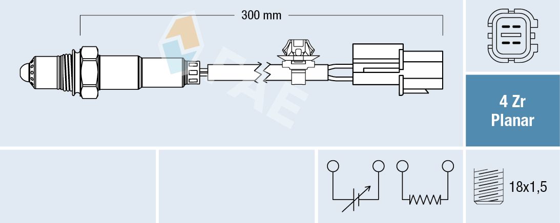 FAE 77653 Oxygen sensor