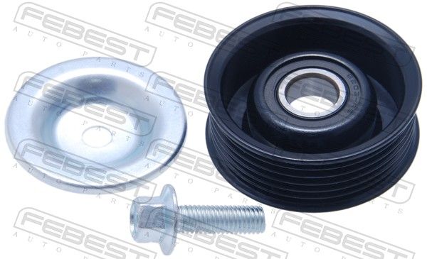 FEBEST 0587-DE Tensioner pulley, v-ribbed belt