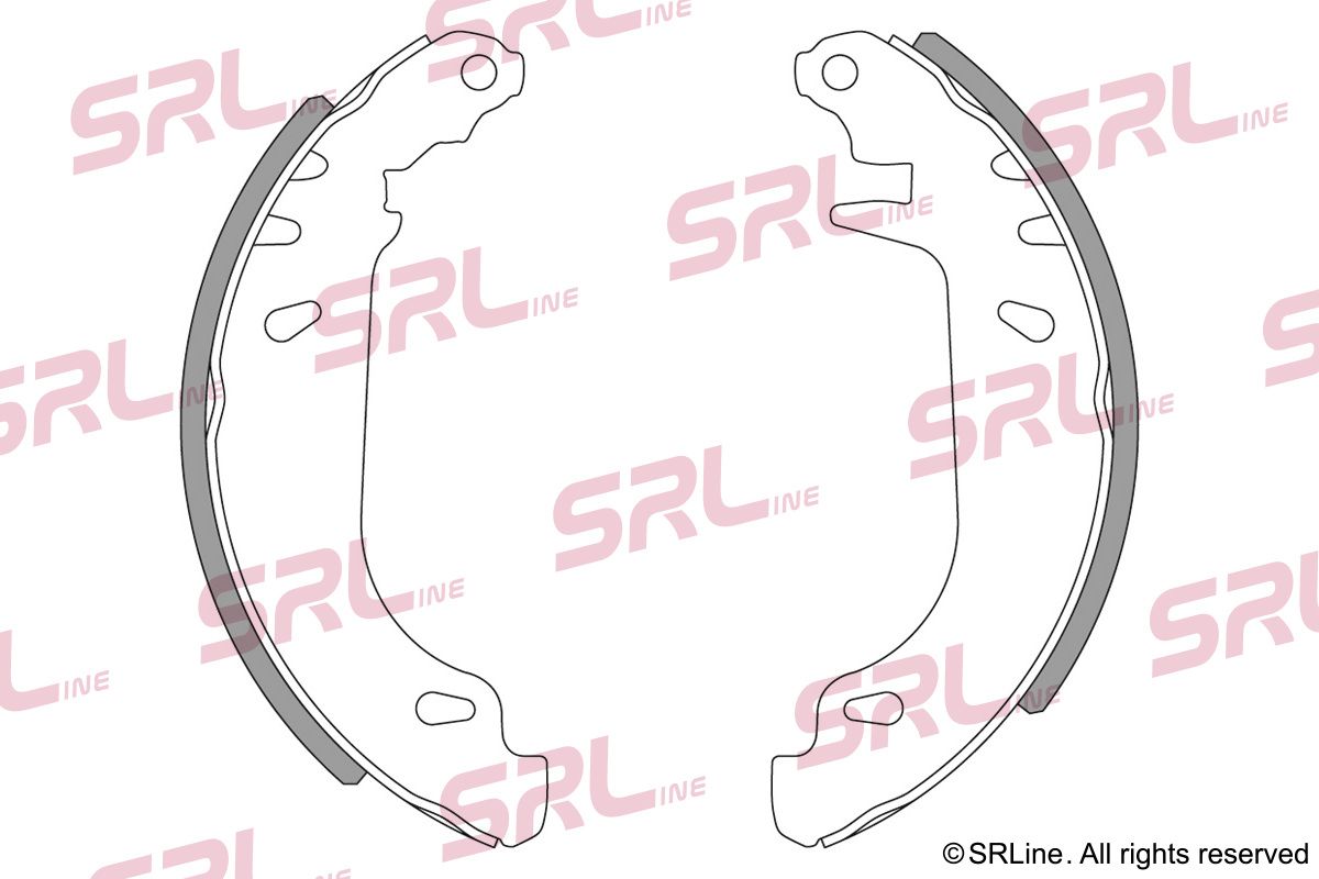 SRLINE S72-1039 Brake shoe set