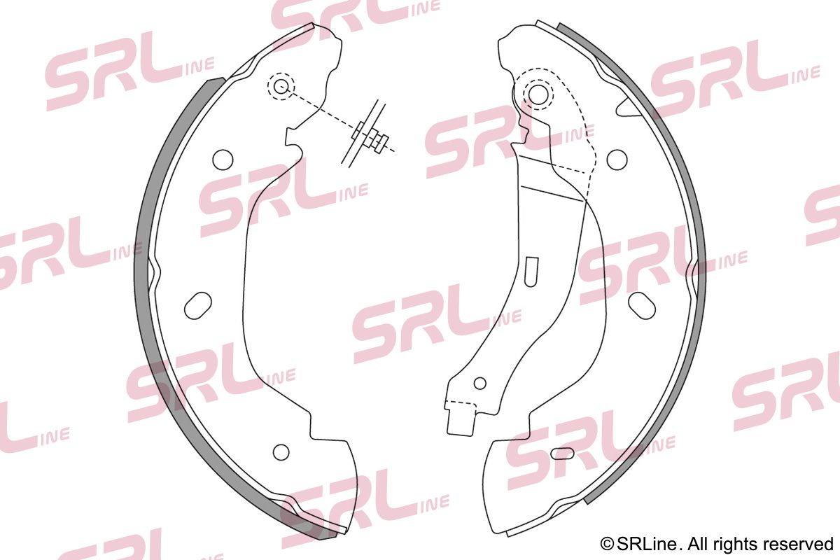 SRLINE S72-1091 Brake shoe set