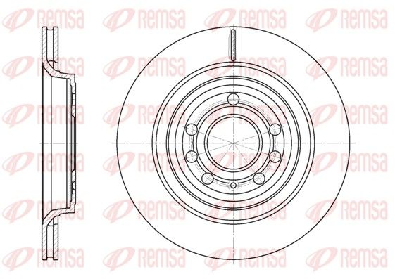 REMSA 6686.10 Brake disc