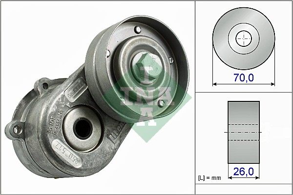 SCHAEFFLER INA 534 0448 10 Belt tensioner, v-ribbed belt