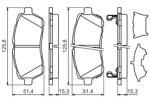 Brake Pad Set, disc brake-1