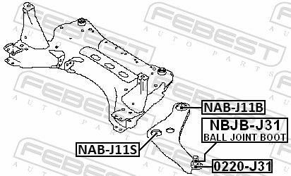 Mounting, control/trailing arm-1