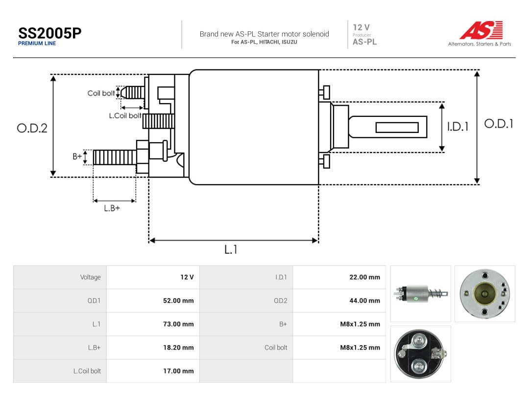 Solenoid Switch, starter-3