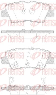 REMSA 1362.42 Brake pad set, disc brake