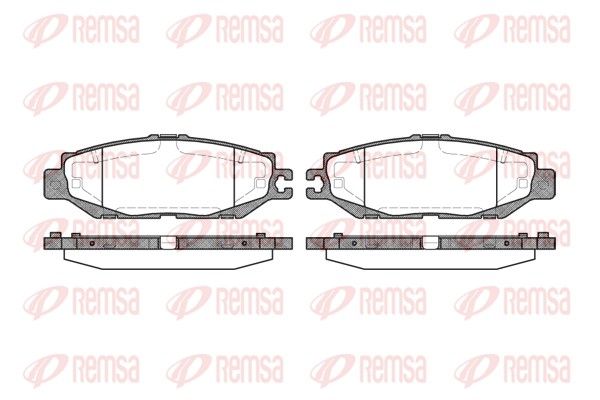 REMSA 0457.00 Brake pad set, disc brake